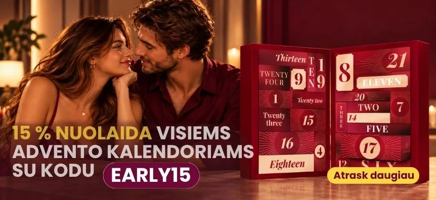 15% nuolaida erotiniams Advento kalendoriams su kodu EARLY15 | Lovesexshop.lt sekso prekių parduotuvė