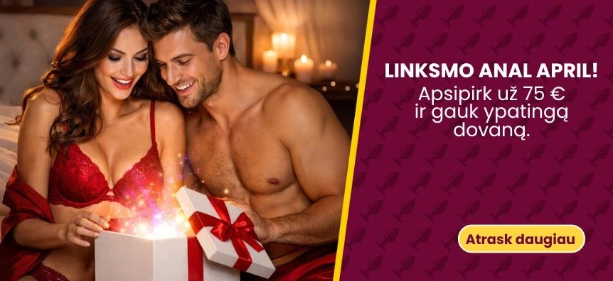 Linksmo Anal April! - Nemokamas „Sunfo“ analinis kaištis - lovesexshop.lt sex shop