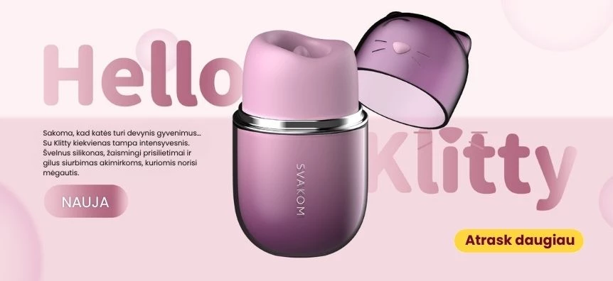 Svakom Klitty - laižantis vibratorius (violetinis) | Lovesexshop.lt sex shop