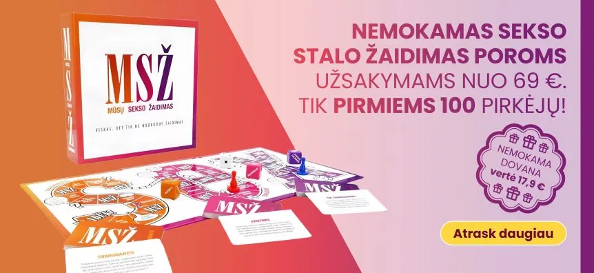 Dovana - MSŽ: Mūsų sekso žaidimas | Lovesexshop.lt sex shop