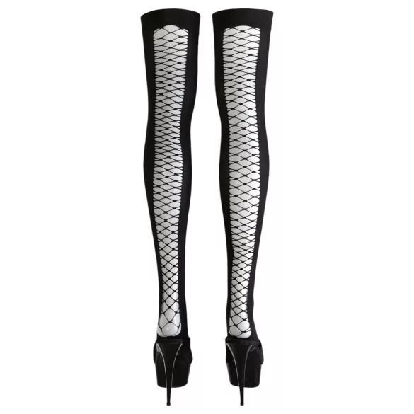 Cottelli - Seksualios kojinės iki šlaunų - juodos - M/L