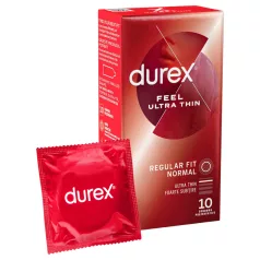 Durex - prezervatyvai - itin ploni, natūralūs - 10 vnt.