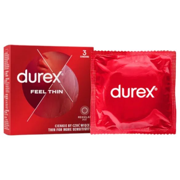 Durex Feel Thin - Natūrali pojūtis prezervatyvas (3vnt)