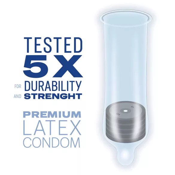 Durex Feel Thin - natūralaus pojūčio prezervatyvai (3 vnt.)
