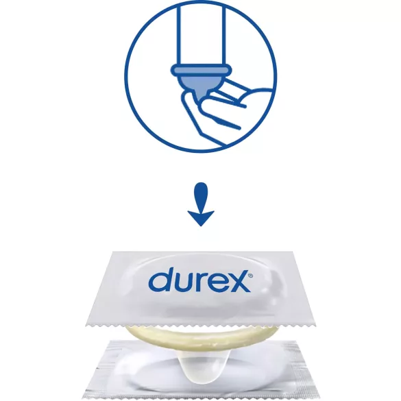 Durex Feel Thin - natūralaus pojūčio prezervatyvai (3 vnt.)
