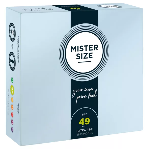 Mister Size - plonas prezervatyvas - 49 mm - 36 vnt