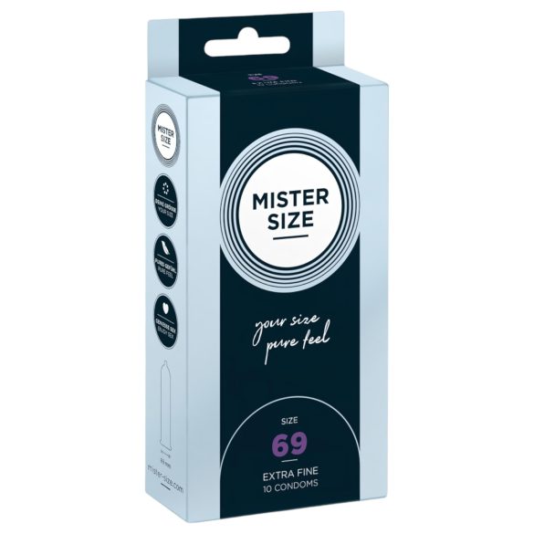 Mister Size - plonas prezervatyvas - 69 mm - 10 vnt