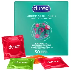 Durex Surprise Me - prezervatyvų rinkinys - 30 vnt