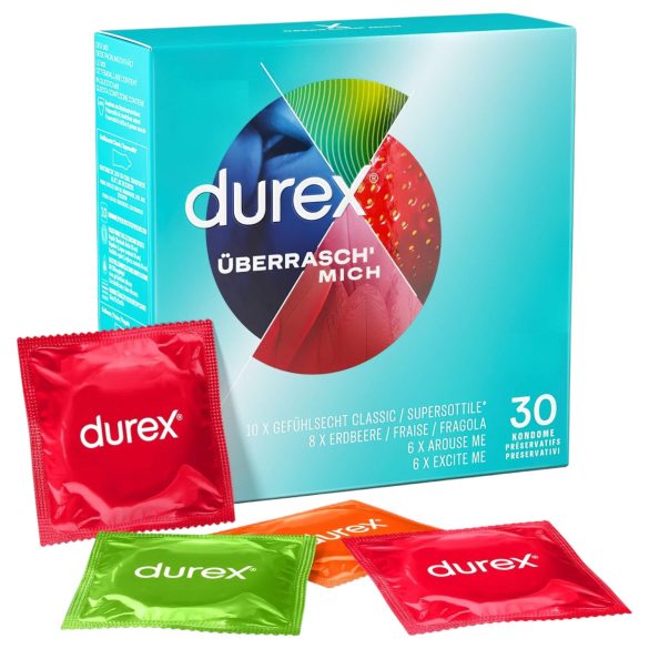 Durex - skonių prezervatyvų rinkinys (30 vnt.)