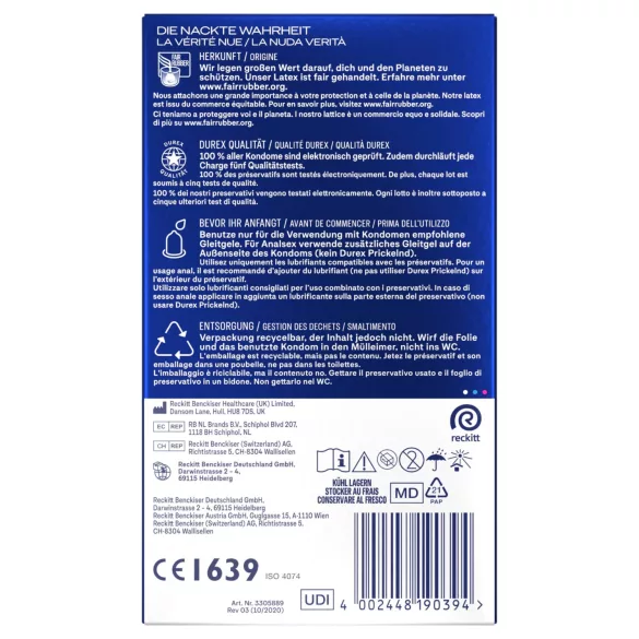 Durex Intense - orgazminiai prezervatyvai (22 vnt.)