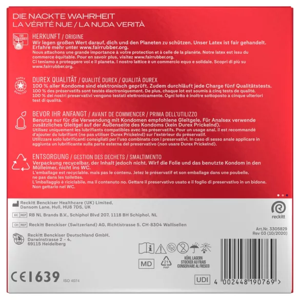 Durex - XXL prezervatyvai (30 vnt.)