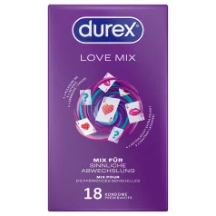 Durex Love Mix - prezervatyvų rinkinys - 18 vnt