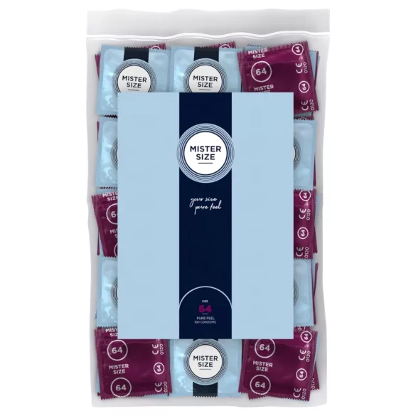 Mister Size - prezervatyvai ploni - 64mm - 100 vnt