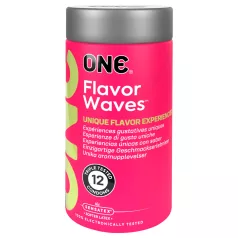   ONE Flavor Waves - prezervatyvai su skoniais - įvairūs skoniai - 12 vnt
