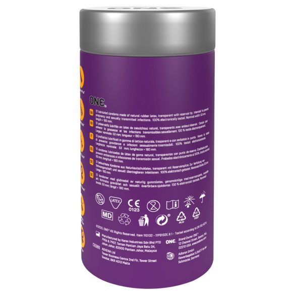ONE - prezervatyvų rinkinys - mišrus malonumas - 12 vnt