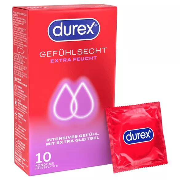 Durex - papildomai suteptas prezervatyvas (10 vnt.)