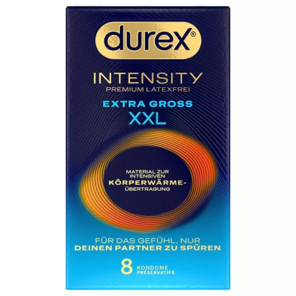 Durex Intensity XXL - latekso neturintys prezervatyvai - 8 vnt