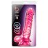 B Yours Basic 8 - dildo su sėklidėmis - 23cm - rožinis