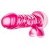 B Yours Basic 8 - dildo su sėklidėmis - 23cm - rožinis