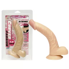 NMC - lenktas dildo - natūralios spalvos - 19 cm