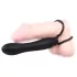You2Toys - analinis dildo ir penio žiedas - juodas