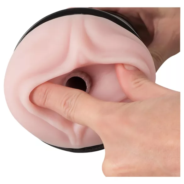 Fleshlight - masturbatorius - vaginalinė įdėklė - rožinė, sūkurinė