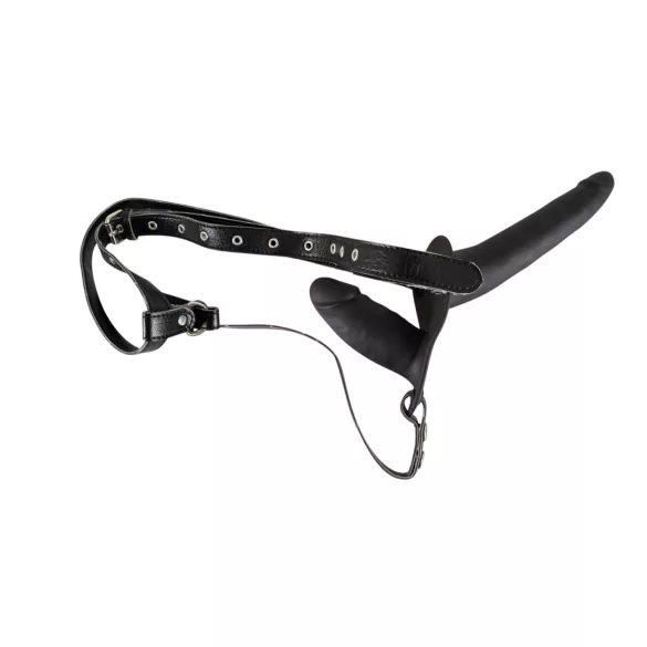 You2Toys - prisegamas silikoninis dildo rinkinys - juodas