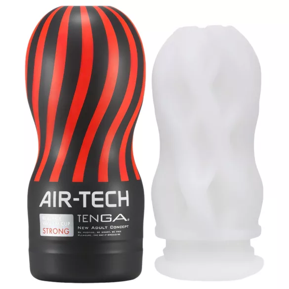 TENGA Air Tech Strong - masturbatorius vyrams - tekstūruotas - baltas
