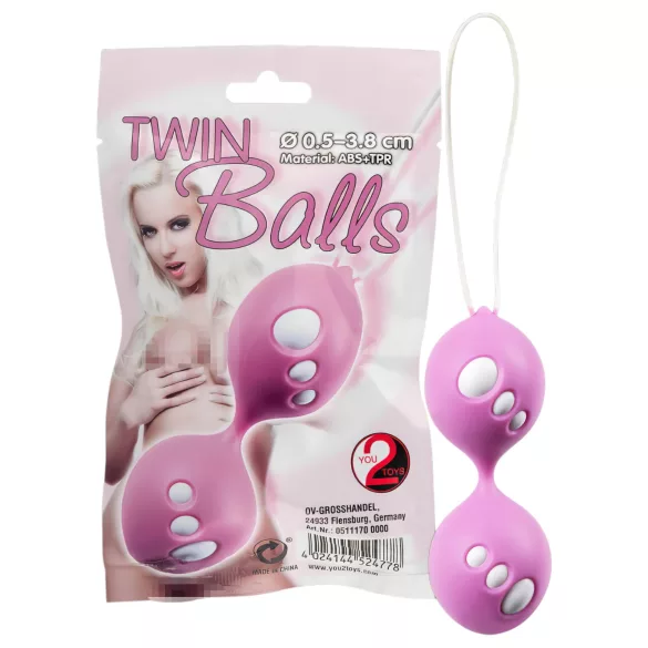 You2Toys - geišos kamuoliukai pora - rožiniai