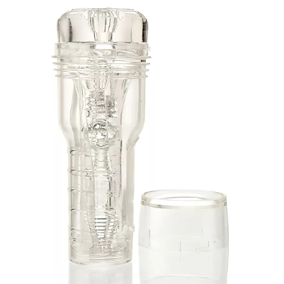 Fleshlight GO Torque - masturbatorius - kompaktiška vagina - skaidrus