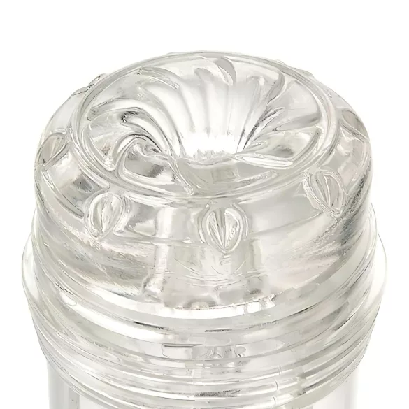 Fleshlight GO Torque - masturbatorius - kompaktiška vagina - skaidrus