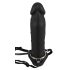 You2Toys - Pripučiama Strapon - tuščiaviduris silikoninis dildo (juodas)