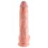 Karališkas gaidys 10 rutulinių didelis dildo (25 cm) - natūralus