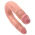 King Cock - dvigubas dildo - vidutinis - kūno spalvos