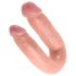 Karališkas „King Cock“ dvigubas dildo (vidutinis) - natūrali spalva