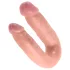 King Cock - dvigubas dildo - vidutinis - kūno spalvos