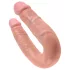 King Cock - dvigubas dildo - vidutinis - kūno spalvos