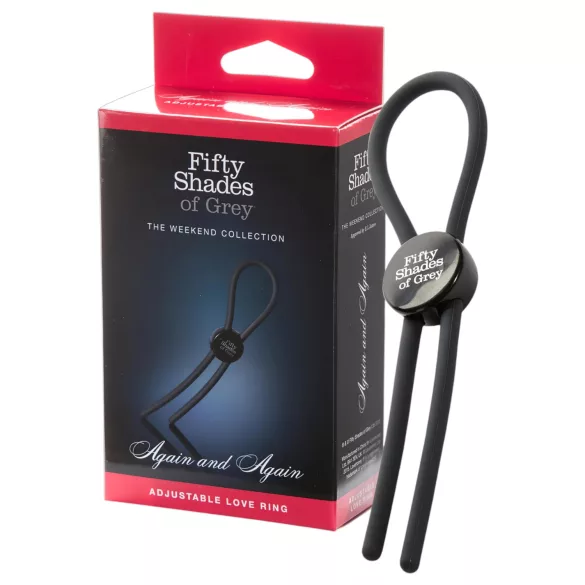 Fifty Shades of Grey - penio žiedas - daugkartinis naudojimas - pilkas