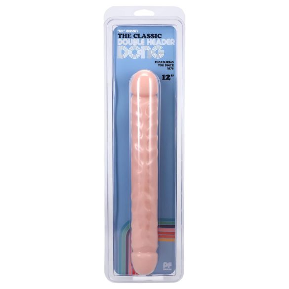Doc Johnson dvigubas dildo - natūralus (30,5 cm)