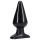 Doc Johnson juodas analinis kaištis - klasikinis, didelis - (14,5cm)