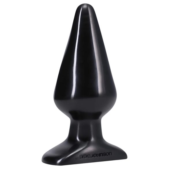 Doc Johnson juodas analinis kaištis - klasikinis, didelis - (14,5cm)