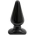 Doc Johnson juodas analinis kaištis - klasikinis, didelis - (14,5cm)