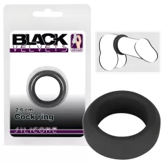   Black Velvets - penio žiedas storomis sienelėmis 2,6 cm - juodas