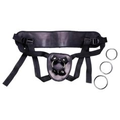 You2Toys - diržas prisegamiems dildo - universalus - juodas