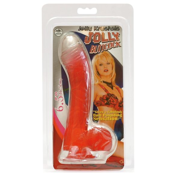 Jolly - dildo - 17 cm - raudonas