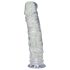 Skaidrus vidutinio dydžio dildo