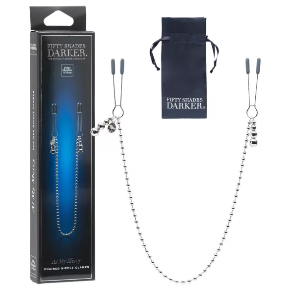 Fifty Shades Darker - spenelių spaustukai su grandinėle