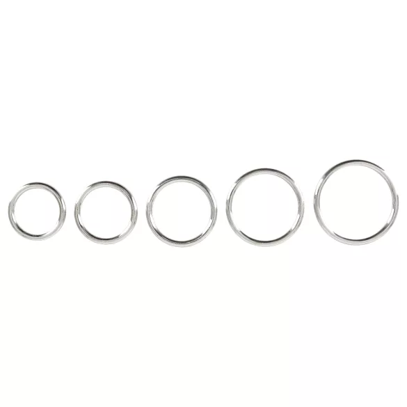 Bad Kitty - metalinis penio žiedų rinkinys 5 vnt