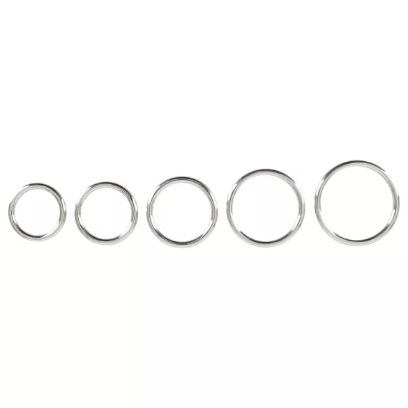 Bad Kitty - metalinis penio žiedų rinkinys 5 vnt