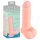Medicininis - tiesus medicininis silikoninis dildo (20 cm) - natūralus
